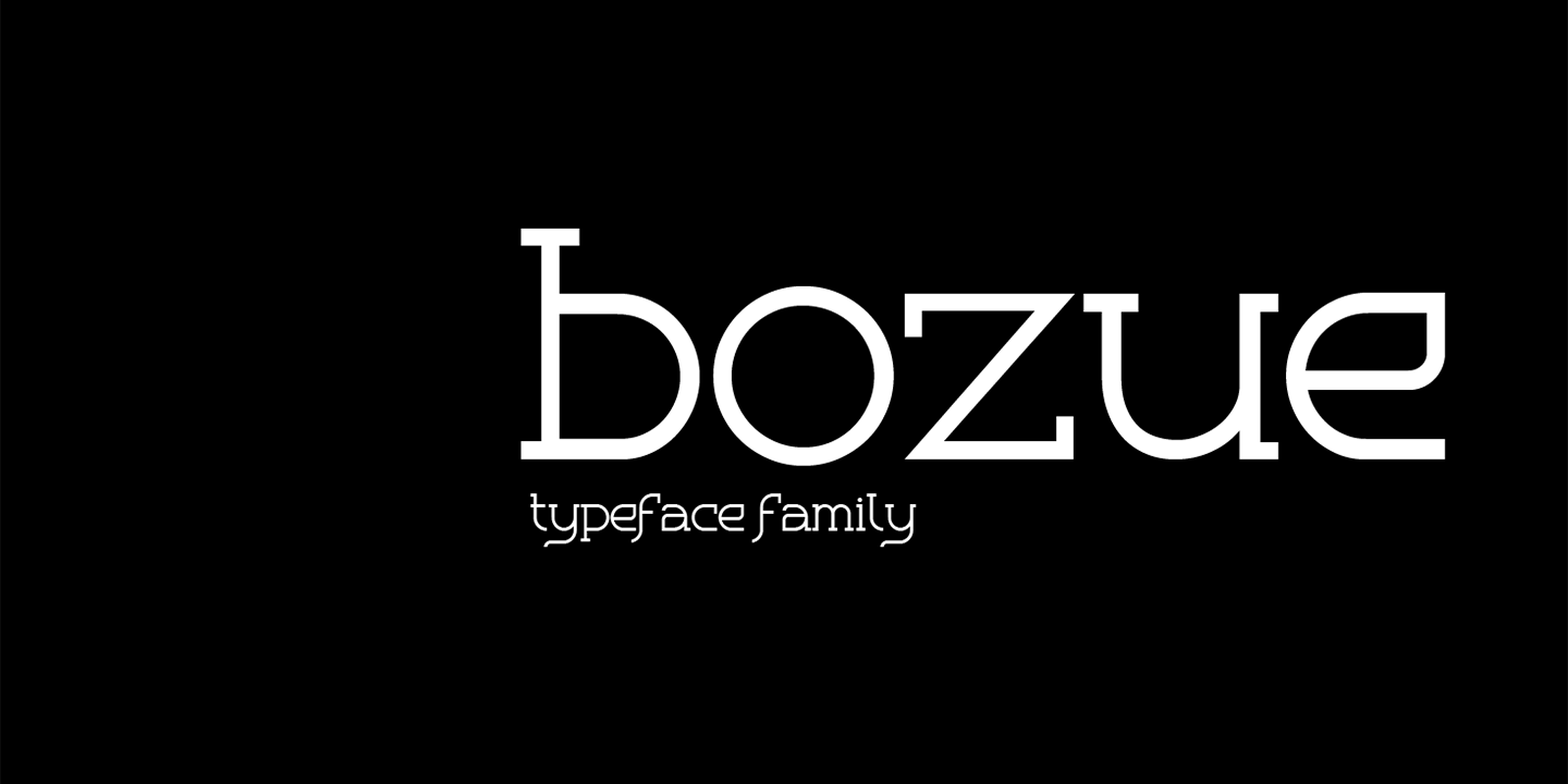 Bozue Font
